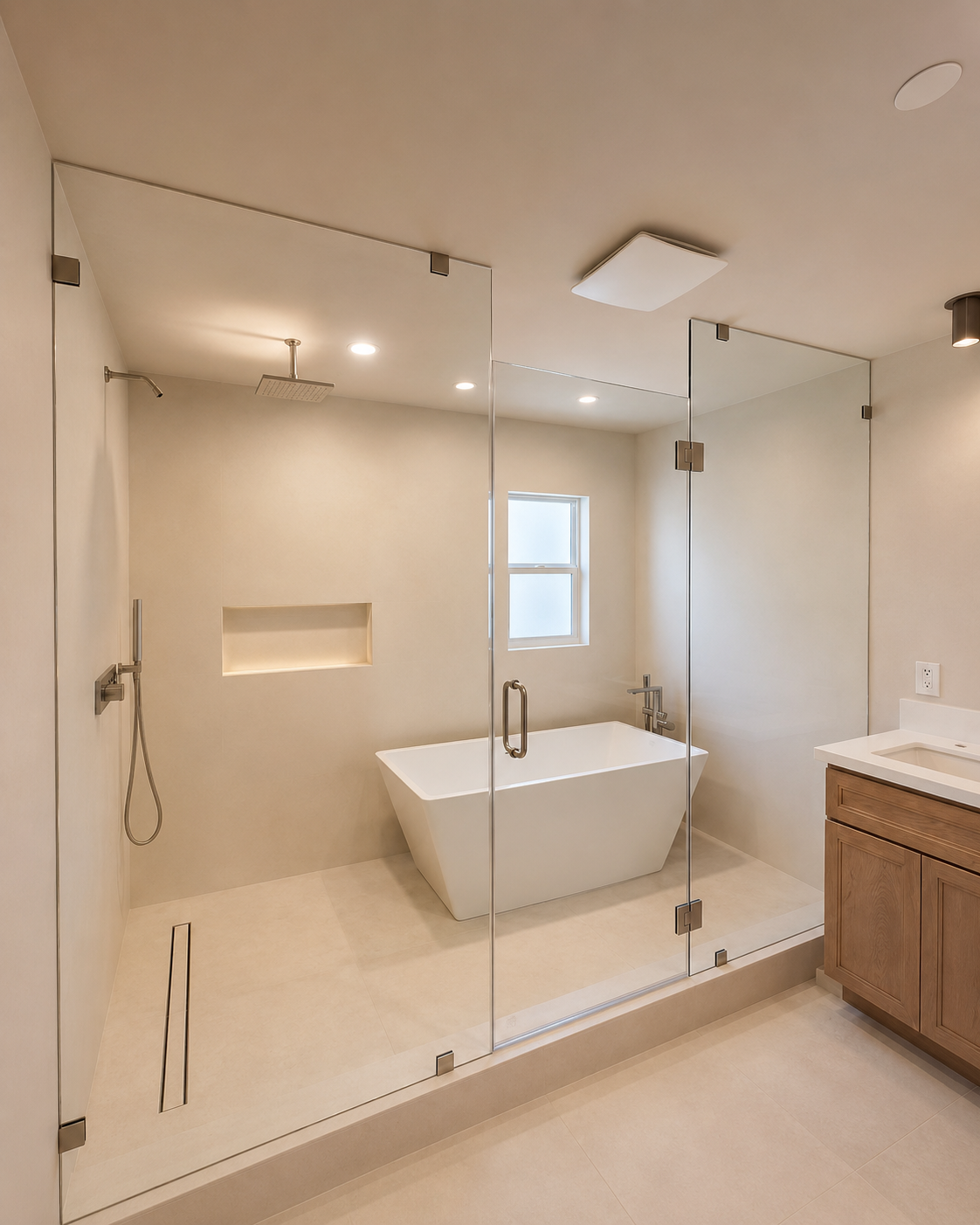 Steam Shower Brushed Nickel